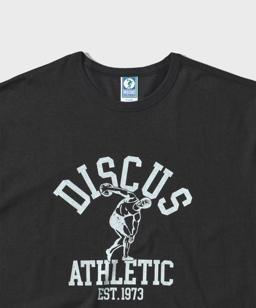 DISCUS ATHLETIC(ディスカス アスレチック)の「ヘビーウェイトセンターロゴTシャツウォッシュドブラック(Tシャツ/カットソー・メンズ・その他・MEDIUM/LARGE/X-LARGE)」の7枚目の写真