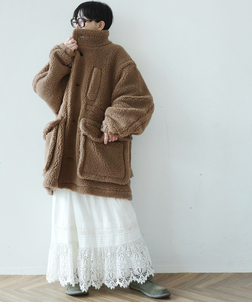 JOURNAL STANDARD LUXE（ジャーナルスタンダード　ラックス）の「【WOOLRICH】 BOA JACKET（その他アウター・レディース・ブラック/ブラウン系その他・LARGE）」の21枚目の写真