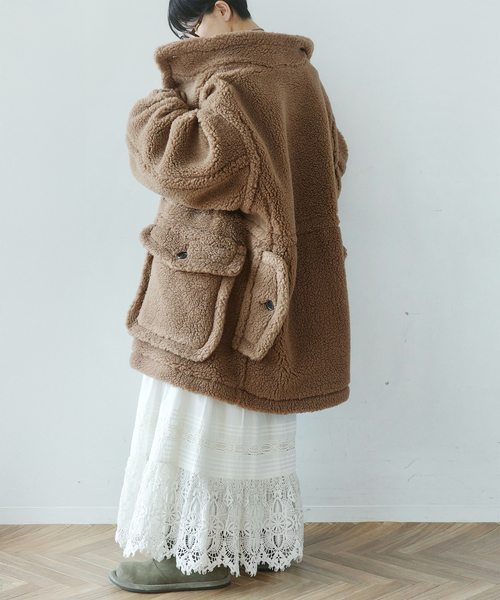 JOURNAL STANDARD LUXE（ジャーナルスタンダード　ラックス）の「【WOOLRICH】 BOA JACKET（その他アウター・レディース・ブラック/ブラウン系その他・LARGE）」の20枚目の写真