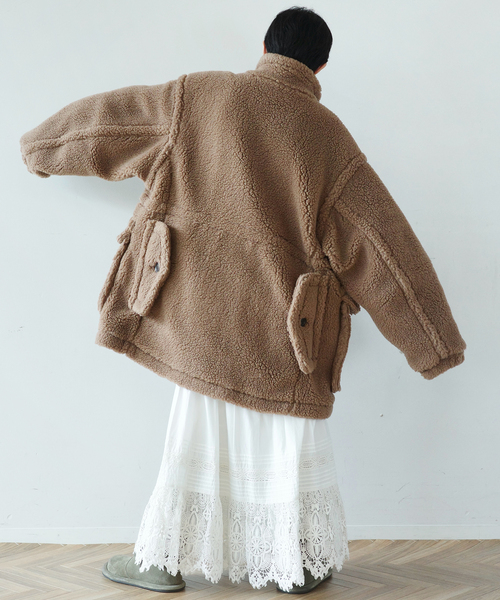 JOURNAL STANDARD LUXE（ジャーナルスタンダード　ラックス）の「【WOOLRICH】 BOA JACKET（その他アウター・レディース・ブラック/ブラウン系その他・LARGE）」の19枚目の写真