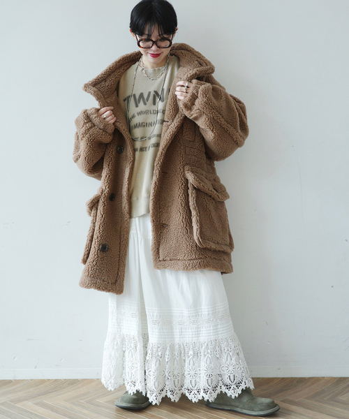 JOURNAL STANDARD LUXE（ジャーナルスタンダード　ラックス）の「【WOOLRICH】 BOA JACKET（その他アウター・レディース・ブラック/ブラウン系その他・LARGE）」の17枚目の写真