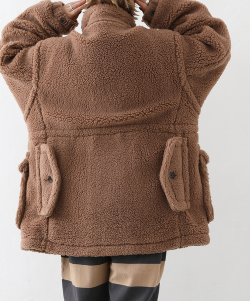 JOURNAL STANDARD LUXE（ジャーナルスタンダード　ラックス）の「【WOOLRICH】 BOA JACKET（その他アウター・レディース・ブラック/ブラウン系その他・LARGE）」の12枚目の写真