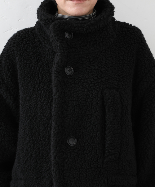 JOURNAL STANDARD LUXE（ジャーナルスタンダード　ラックス）の「【WOOLRICH】 BOA JACKET（その他アウター・レディース・ブラック/ブラウン系その他・LARGE）」の8枚目の写真