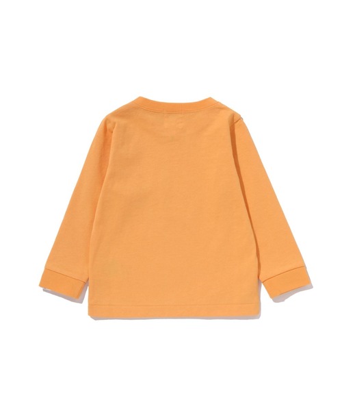 A BATHING APE(アベイシングエイプ)の「MILO PLUSH DOLL ONE POINT LS TEE(Tシャツ/カットソー・キッズ・ブラック/ホワイト/グリーン/ピンク/オレンジ・80)」の10枚目の写真