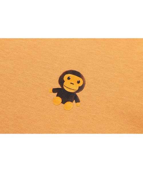 A BATHING APE(アベイシングエイプ)の「MILO PLUSH DOLL ONE POINT LS TEE(Tシャツ/カットソー・キッズ・ブラック/ホワイト/グリーン/ピンク/オレンジ・80)」の15枚目の写真