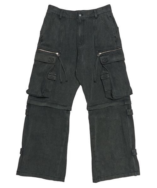 SCHISM INDUCING(スキズムインデューシング)の「BIG CARGO PANTS CHARCOAL(その他パンツ・レディース・その他・LARGE)」の2枚目の写真