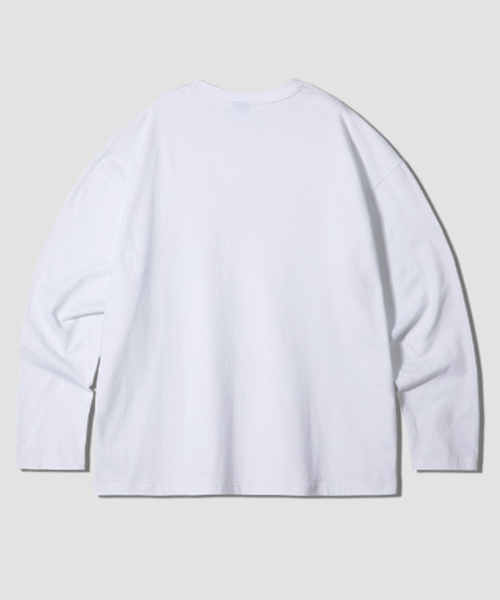 GRANFINNY(グランフィニ)の「ロストキャット オーバーサイズ ロングスリーブ - ホワイト(Tシャツ/カットソー・レディース・ホワイト・MEDIUM/LARGE/X-LARGE)」の2枚目の写真