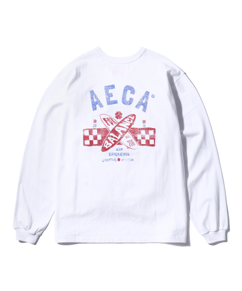 AECA（エイカ）の「SURF AND BALANCE LONG SLEEVE-WHITE（Tシャツ/カットソー・メンズ・その他・MEDIUM/LARGE/X-LARGE/W）」の2枚目の写真