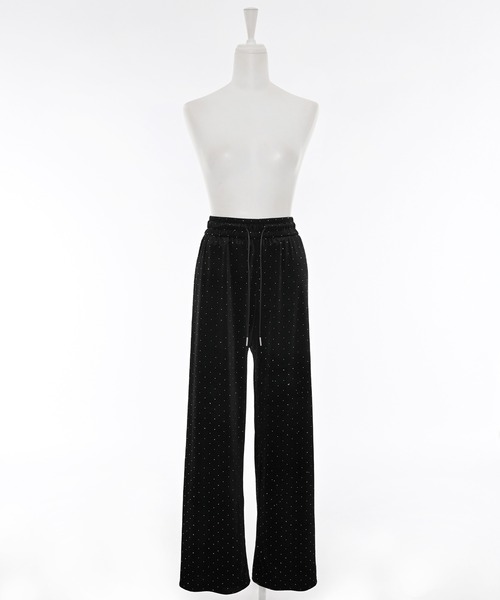 ベロアビジューパンツ/リラックスパンツ（その他パンツ）｜Narcissus