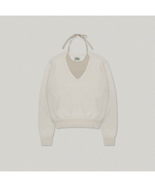 FOLNUA(フォルニュア)の「DOSE V NECK KNIT (IVORY)(ニット/セーター・レディース・その他・FREE)」の1枚目の写真