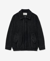 LADY VOLUME（レディーボリューム）の「465-1 WASHING CORDUROY JUMPER_BLACK（その他アウター）」