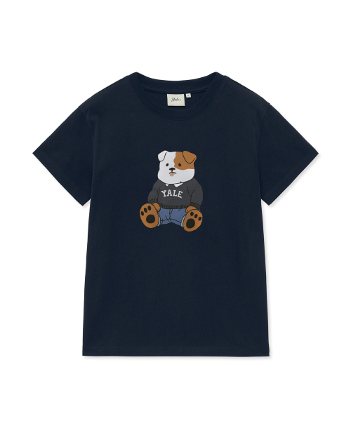 YALE(イェール)の「ソフトブルドッグ半袖Tシャツ_ネイビー(Tシャツ/カットソー・レディース・その他・LARGE/MEDIUM/SMALL/X-LARGE)」の5枚目の写真