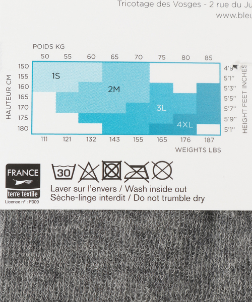 IENA(イエナ)の「BLEU FORET/ブルーフォレ COTTON TIGHTS タイツ 3213(タイツ/ストッキング・レディース・チャコールグレー/ライトグレー/ブラック/オレンジ・FREE)」の7枚目の写真