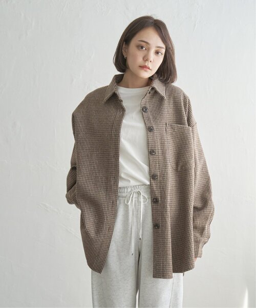 notch.(ノッチ)の「ガンクラブチェックシャツジャケット(シャツ/ブラウス・レディース・ブラウン/ブラック・M)」の1枚目の写真