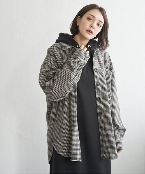 notch.(ノッチ)の「ガンクラブチェックシャツジャケット(シャツ/ブラウス・レディース・ブラウン/ブラック・M)」の5枚目の写真