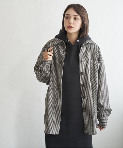 notch.(ノッチ)の「ガンクラブチェックシャツジャケット(シャツ/ブラウス・レディース・ブラウン/ブラック・M)」の6枚目の写真