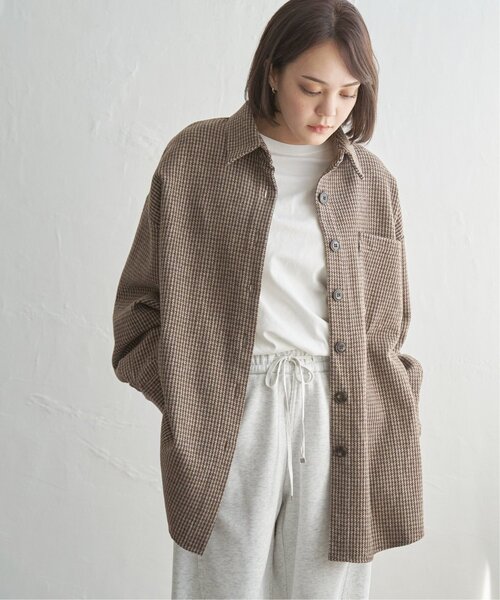 notch.(ノッチ)の「ガンクラブチェックシャツジャケット(シャツ/ブラウス・レディース・ブラウン/ブラック・M)」の13枚目の写真