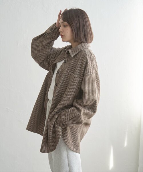 notch.(ノッチ)の「ガンクラブチェックシャツジャケット(シャツ/ブラウス・レディース・ブラウン/ブラック・M)」の16枚目の写真