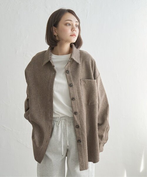 notch.(ノッチ)の「ガンクラブチェックシャツジャケット(シャツ/ブラウス・レディース・ブラウン/ブラック・M)」の17枚目の写真