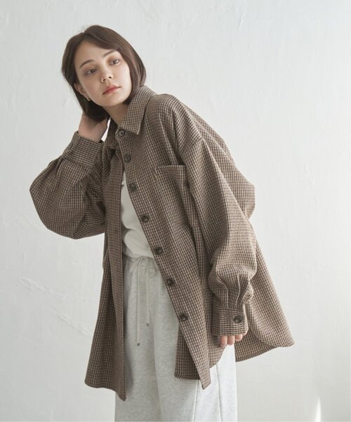 notch.(ノッチ)の「ガンクラブチェックシャツジャケット(シャツ/ブラウス・レディース・ブラウン/ブラック・M)」の18枚目の写真