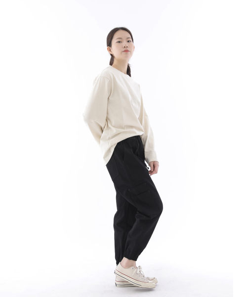 SAINTCREW(セントクルー)の「ツーレイヤーワイドカーゴジョガーパンツ W2-308J ブラック(スウェットパンツ・メンズ・その他・LARGE/MEDIUM/X-LARGE)」の5枚目の写真