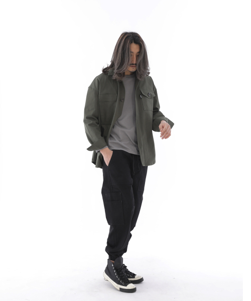SAINTCREW(セントクルー)の「ツーレイヤーワイドカーゴジョガーパンツ W2-308J ブラック(スウェットパンツ・メンズ・その他・LARGE/MEDIUM/X-LARGE)」の8枚目の写真