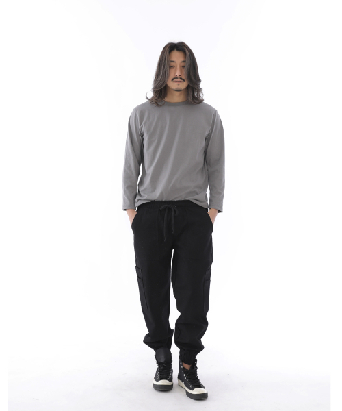 SAINTCREW(セントクルー)の「ツーレイヤーワイドカーゴジョガーパンツ W2-308J ブラック(スウェットパンツ・メンズ・その他・LARGE/MEDIUM/X-LARGE)」の9枚目の写真
