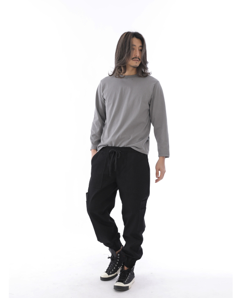 SAINTCREW(セントクルー)の「ツーレイヤーワイドカーゴジョガーパンツ W2-308J ブラック(スウェットパンツ・メンズ・その他・LARGE/MEDIUM/X-LARGE)」の10枚目の写真