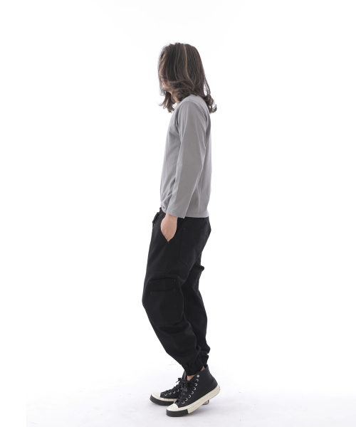 SAINTCREW(セントクルー)の「ツーレイヤーワイドカーゴジョガーパンツ W2-308J ブラック(スウェットパンツ・メンズ・その他・LARGE/MEDIUM/X-LARGE)」の11枚目の写真