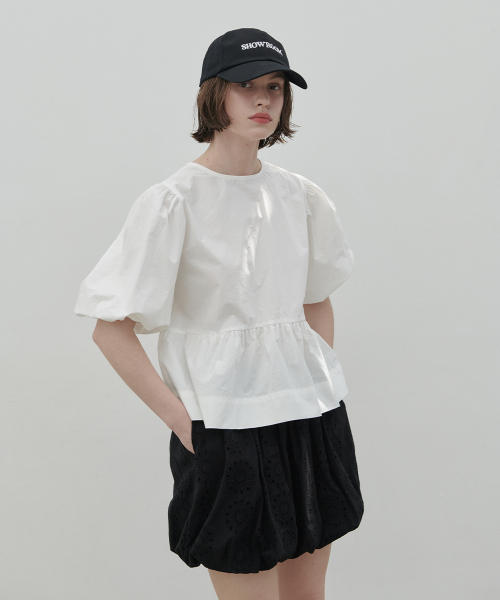 320SHOWROOM(320ショールーム)の「Bloomie Two-Way Punching Skirt Black(スカート・レディース・ブラック・FREE)」の2枚目の写真
