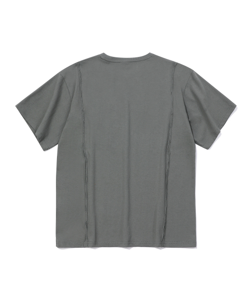 EPISODE UNTITLED(エピソードアンタイトルド)の「CUT-OFF LOGO RING POINT T-SHIRT_GREY(Tシャツ/カットソー・レディース・その他・2/3)」の2枚目の写真
