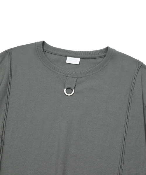 EPISODE UNTITLED(エピソードアンタイトルド)の「CUT-OFF LOGO RING POINT T-SHIRT_GREY(Tシャツ/カットソー・レディース・その他・2/3)」の3枚目の写真