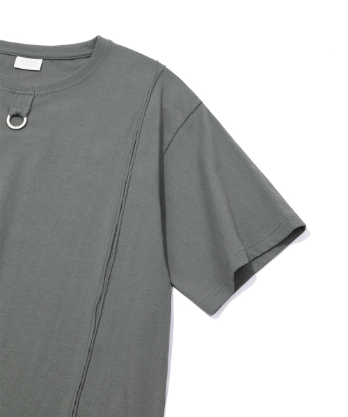 EPISODE UNTITLED(エピソードアンタイトルド)の「CUT-OFF LOGO RING POINT T-SHIRT_GREY(Tシャツ/カットソー・レディース・その他・2/3)」の5枚目の写真
