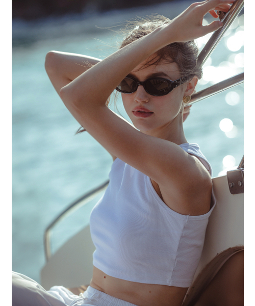IMCLAIRE(アイエムクレア)の「ホルターニットクロップトップマンゴー(Tシャツ/カットソー・レディース・その他・SMALL/MEDIUM)」の3枚目の写真