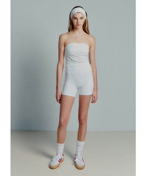 MINA SONG(ミナソン)の「ESSENTIAL TUBE TOP - WHITE(Tシャツ/カットソー・レディース・その他・SMALL/MEDIUM/LARGE)」の3枚目の写真