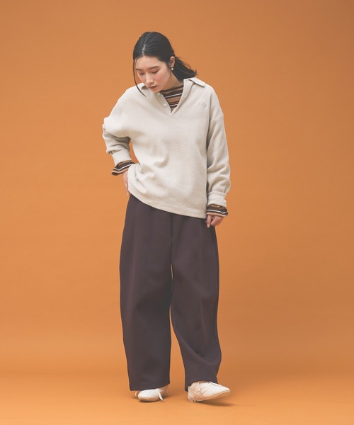 Kappa(カッパ)の「≪Kappa×and ST ウェルネスクラブ≫ニットポロシャツ (ユニセックス)(ポロシャツ・レディース・ブラック/ホワイト/グリーン/オレンジ・LARGE/MEDIUM/SMALL)」の5枚目の写真