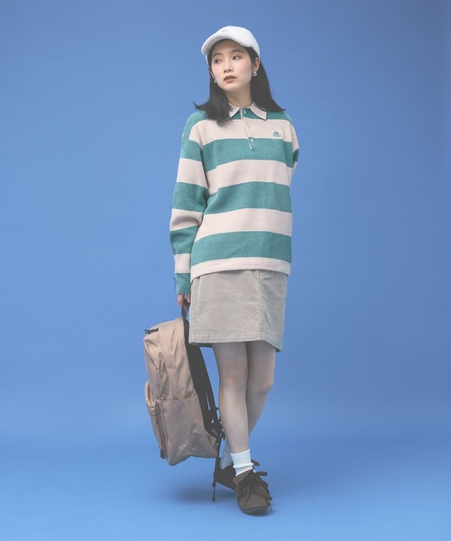Kappa(カッパ)の「≪Kappa×and ST ウェルネスクラブ≫ニットポロシャツ (ユニセックス)(ポロシャツ・レディース・ブラック/ホワイト/グリーン/オレンジ・LARGE/MEDIUM/SMALL)」の12枚目の写真