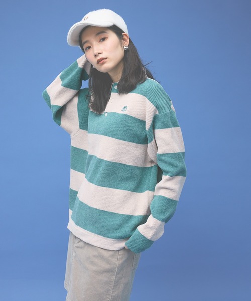 Kappa(カッパ)の「≪Kappa×and ST ウェルネスクラブ≫ニットポロシャツ (ユニセックス)(ポロシャツ・レディース・ブラック/ホワイト/グリーン/オレンジ・LARGE/MEDIUM/SMALL)」の16枚目の写真