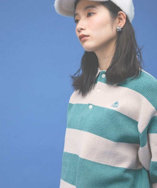 Kappa(カッパ)の「≪Kappa×and ST ウェルネスクラブ≫ニットポロシャツ (ユニセックス)(ポロシャツ・レディース・ブラック/ホワイト/グリーン/オレンジ・LARGE/MEDIUM/SMALL)」の17枚目の写真