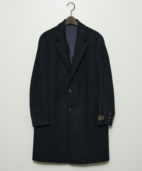 DESIGNWORKS(デザインワークス)の「【カシミアミックス】チェスターフィールドコート(チェスターコート・メンズ・キャメル/ダークネイビー・44/46/48/50)」の11枚目の写真