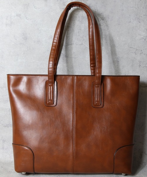 8(eight)(エイト)の「スプリットレザー トートバッグ 本革(トートバッグ・メンズ・ダークブラウン/ブラック/グレー/ネイビー/キャメル・FREE)」の5枚目の写真