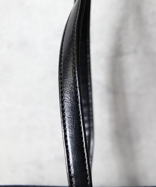 8(eight)(エイト)の「スプリットレザー トートバッグ 本革(トートバッグ・メンズ・ダークブラウン/ブラック/グレー/ネイビー/キャメル・FREE)」の6枚目の写真