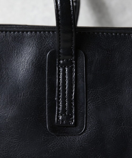 8(eight)(エイト)の「スプリットレザー トートバッグ 本革(トートバッグ・メンズ・ダークブラウン/ブラック/グレー/ネイビー/キャメル・FREE)」の7枚目の写真