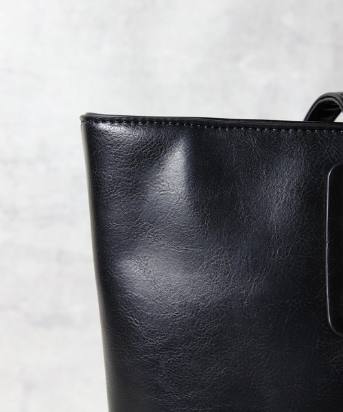 8(eight)(エイト)の「スプリットレザー トートバッグ 本革(トートバッグ・メンズ・ダークブラウン/ブラック/グレー/ネイビー/キャメル・FREE)」の10枚目の写真