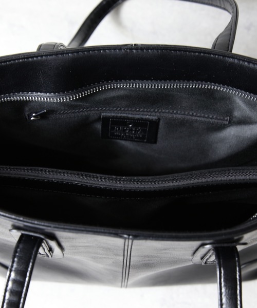 8(eight)(エイト)の「スプリットレザー トートバッグ 本革(トートバッグ・メンズ・ダークブラウン/ブラック/グレー/ネイビー/キャメル・FREE)」の11枚目の写真