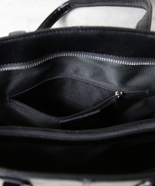 8(eight)(エイト)の「スプリットレザー トートバッグ 本革(トートバッグ・メンズ・ダークブラウン/ブラック/グレー/ネイビー/キャメル・FREE)」の12枚目の写真