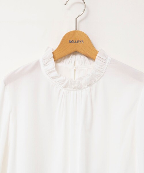 NOLLEY’S（ノーリーズ）の「ウォッシャブル襟フリルプルオーバーブラウス（シャツ/ブラウス・レディース・サックスブルー/ホワイト・38）」の18枚目の写真