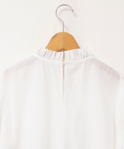 NOLLEY’S（ノーリーズ）の「ウォッシャブル襟フリルプルオーバーブラウス（シャツ/ブラウス・レディース・サックスブルー/ホワイト・38）」の22枚目の写真