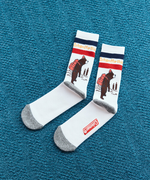 COLEMAN(コールマン)の「Coleman/コールマン 別注 Coleman 1P SOCKS ソックス(ソックス/靴下・メンズ・チャコールグレー/オフホワイト/ナチュラル/ダークグレー・ONE SIZE/MEDIUM)」の4枚目の写真