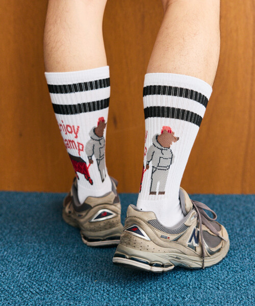 COLEMAN(コールマン)の「Coleman/コールマン 別注 Coleman 1P SOCKS ソックス(ソックス/靴下・メンズ・チャコールグレー/オフホワイト/ナチュラル/ダークグレー・ONE SIZE/MEDIUM)」の10枚目の写真